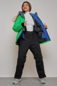 Купить Горнолыжный костюм женский зимний зеленого цвета 005Z, фото 22