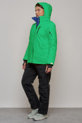 Купить Горнолыжный костюм женский зимний зеленого цвета 005Z, фото 6