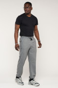 Купить Брюки джоггеры спортивные большого размера мужские серого цвета 006Sr, фото 2