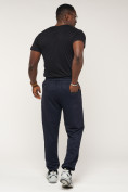 Купить Брюки джоггеры спортивные большого размера мужские темно-синего цвета 006TS, фото 4
