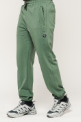 Купить Брюки джоггеры спортивные большого размера мужские зеленого цвета 006Z, фото 10