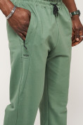 Купить Брюки джоггеры спортивные большого размера мужские зеленого цвета 006Z, фото 13