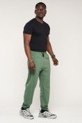 Купить Брюки джоггеры спортивные большого размера мужские зеленого цвета 006Z, фото 2