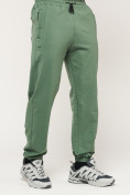 Купить Брюки джоггеры спортивные большого размера мужские зеленого цвета 006Z, фото 9