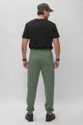 Купить Брюки джоггеры спортивные большого размера мужские зеленого цвета 007Z, фото 4