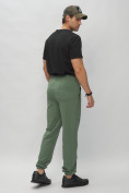 Купить Брюки джоггеры спортивные большого размера мужские зеленого цвета 007Z, фото 5