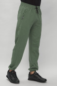Купить Брюки джоггеры спортивные большого размера мужские зеленого цвета 007Z, фото 9