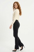 Купить Легинсы расклешенные внизу женские черного цвета 010_1Ch, фото 13