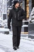 Купить Мужской горнолыжный костюм черного цвета 0122Ch, фото 6