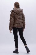 Купить Куртка зимняя женская УЦЕНКА коричневого цвета 0125K, фото 5