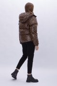 Купить Куртка зимняя женская УЦЕНКА коричневого цвета 0125K, фото 6