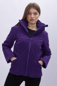 Купить Куртка горнолыжная женская УЦЕНКА темно-фиолетового цвета 0127TF