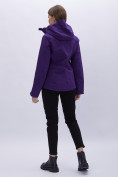 Купить Куртка горнолыжная женская УЦЕНКА темно-фиолетового цвета 0127TF, фото 5