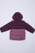 Купить Куртка демисезонная детская УЦЕНКА темно-фиолетового цвета 0138TF, фото 2