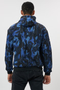 Купить Ветровка двухсторонняя мужская спортивная темно-синего цвета 018TS, фото 10
