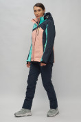 Купить Горнолыжный костюм женский бирюзового цвета 02011Br, фото 2