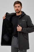 Купить Спортивный костюм мужской softshell темно-серого цвета 02018TC, фото 8