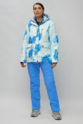 Купить Горнолыжный костюм женский синего цвета 020231S, фото 5