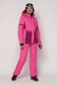 Купить Горнолыжный костюм женский розового цвета 021530R, фото 5