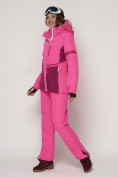 Купить Горнолыжный костюм женский розового цвета 021530R, фото 6