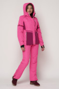 Купить Горнолыжный костюм женский розового цвета 021530R, фото 8