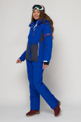 Купить Горнолыжный костюм женский синего цвета 021530S, фото 5