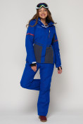 Купить Горнолыжный костюм женский синего цвета 021530S, фото 7