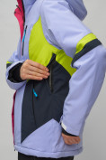 Купить Горнолыжный костюм женский фиолетового цвета 02201F, фото 13