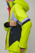 Купить Горнолыжный костюм женский салатового цвета 02201Sl, фото 14