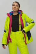 Купить Горнолыжный костюм женский салатового цвета 02201Sl, фото 17