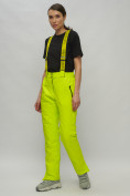 Купить Горнолыжный костюм женский салатового цвета 02201Sl, фото 21