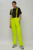 Купить Горнолыжный костюм женский салатового цвета 02201Sl, фото 25