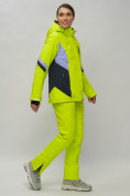 Купить Горнолыжный костюм женский салатового цвета 02201Sl, фото 3