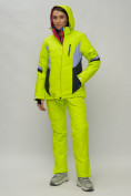 Купить Горнолыжный костюм женский салатового цвета 02201Sl, фото 6