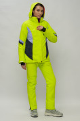 Купить Горнолыжный костюм женский салатового цвета 02201Sl, фото 7