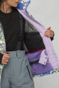 Купить Горнолыжный костюм женский фиолетового цвета 02202F, фото 17