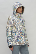 Купить Горнолыжный костюм женский синего цвета 02202S, фото 7