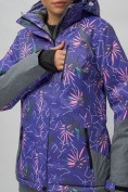 Купить Горнолыжный костюм женский фиолетового цвета 02216F, фото 10