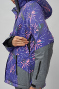 Купить Горнолыжный костюм женский фиолетового цвета 02216F, фото 11
