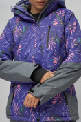 Купить Горнолыжный костюм женский фиолетового цвета 02216F, фото 12