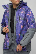 Купить Горнолыжный костюм женский фиолетового цвета 02216F, фото 13