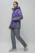 Купить Горнолыжный костюм женский фиолетового цвета 02216F, фото 2