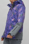 Купить Горнолыжный костюм женский фиолетового цвета 02216F, фото 9