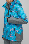 Купить Горнолыжный костюм женский синего цвета 02216S, фото 9
