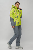 Купить Горнолыжный костюм женский салатового цвета 02216Sl, фото 5