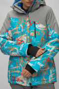 Купить Горнолыжный костюм женский синего цвета 02252S, фото 13