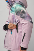 Купить Горнолыжный костюм женский большого размера фиолетового цвета 02263F, фото 11