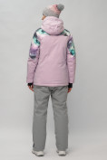 Купить Горнолыжный костюм женский большого размера фиолетового цвета 02263F, фото 4