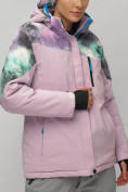 Купить Горнолыжный костюм женский большого размера фиолетового цвета 02263F, фото 8