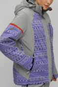 Купить Горнолыжный костюм женский большого размера фиолетового цвета 02272-1F, фото 15